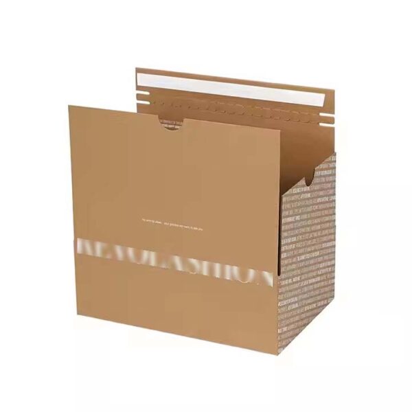 Custom corrugated cardboard box zipper opening postal self-sealing logistics carton - Image 3