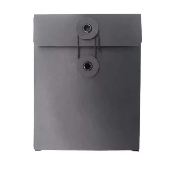 Custom UV Logo String Button Kraft Envelope Box Paper Packaging Envelope - Image 3