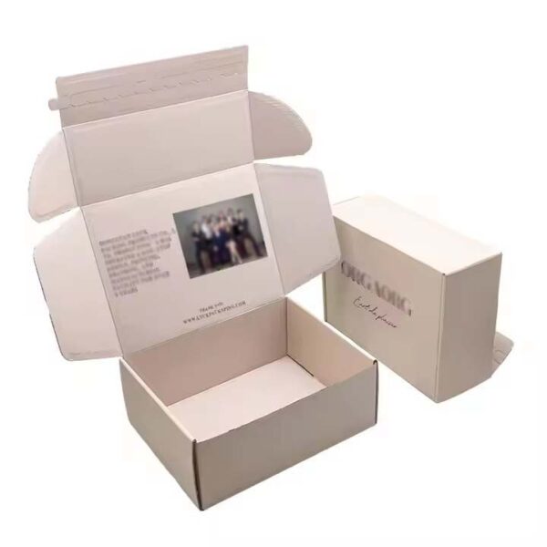 Custom zipper tear strip line cosmetic wig box custom logo packaging box packaging - Image 4