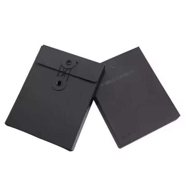 Custom UV Logo String Button Kraft Envelope Box Paper Packaging Envelope - Image 6