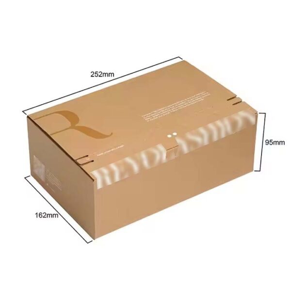 Custom corrugated cardboard box zipper opening postal self-sealing logistics carton - Image 5