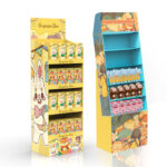 Cardboard Display Case Carton Display Stand Corrugated Retail Kids Toys Cardboard Floor Display Shel (2)