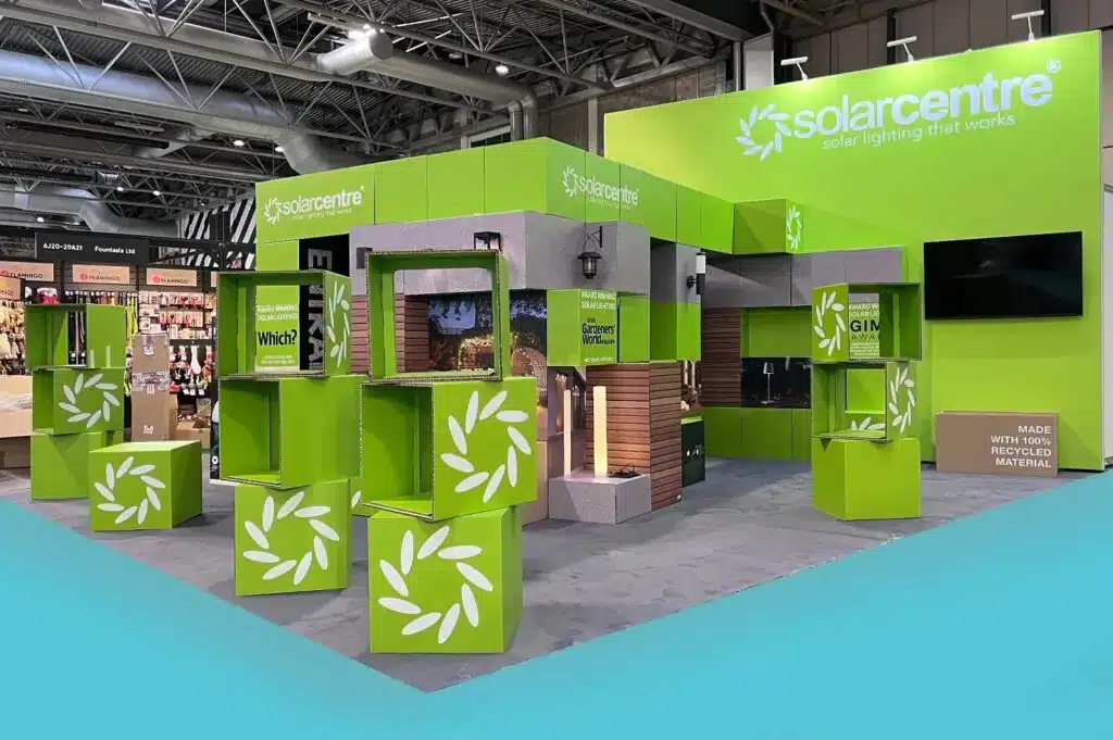 Cardboard exhibition stands